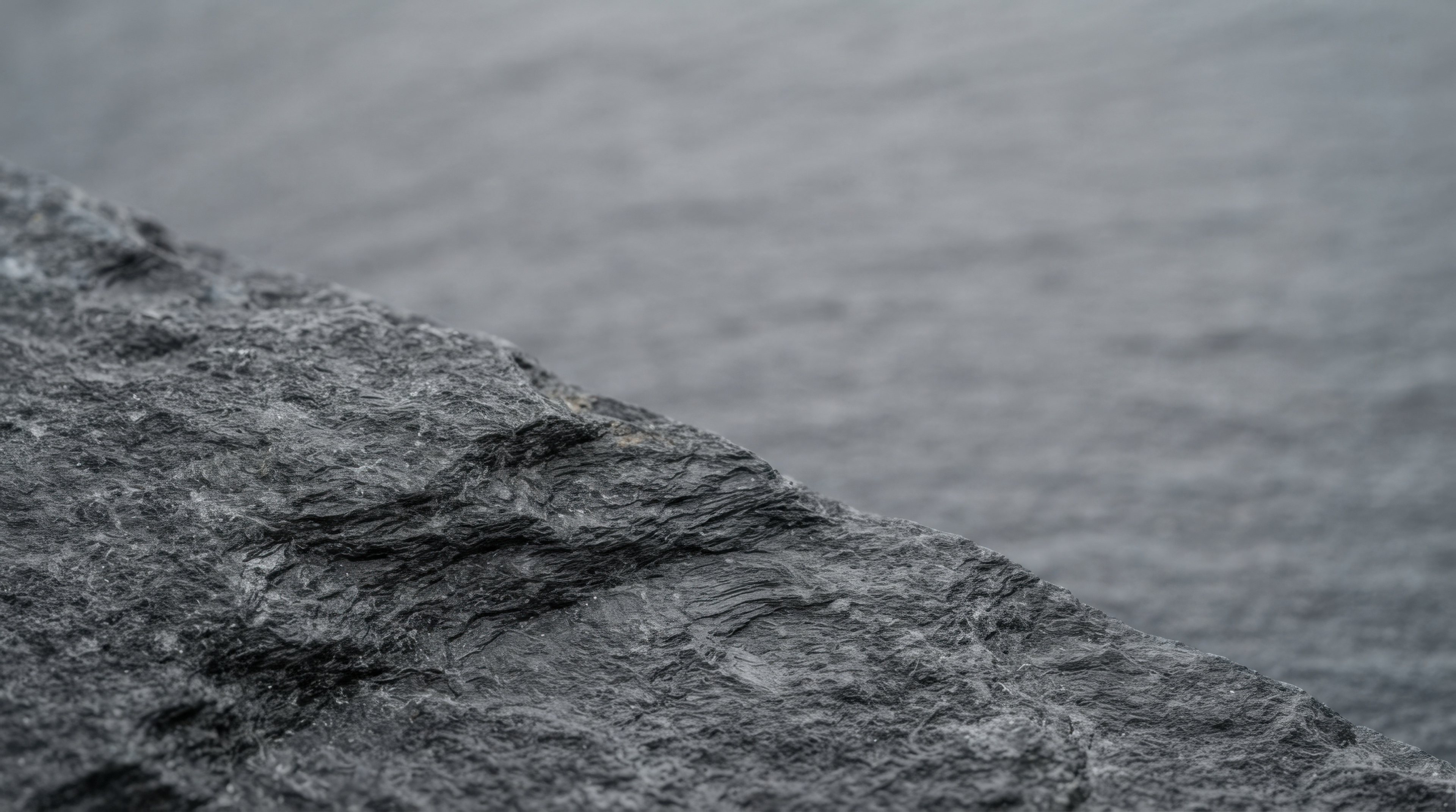 Dark slate stone by the water